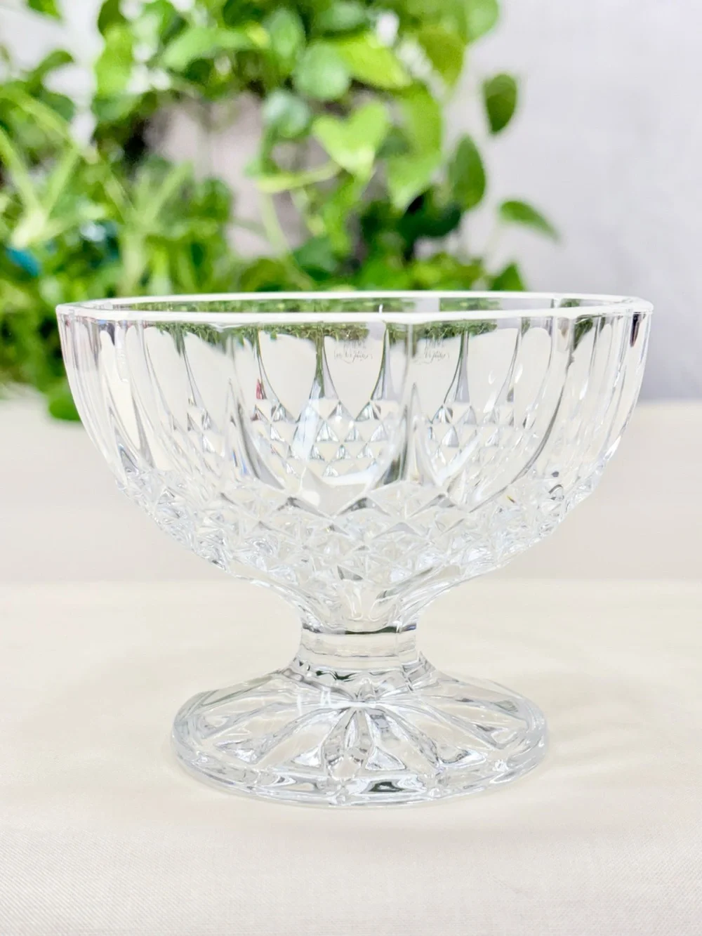 Vintage Cristal d’Arques Longchamp 24% Lead Crystal Candy Dish with Lid